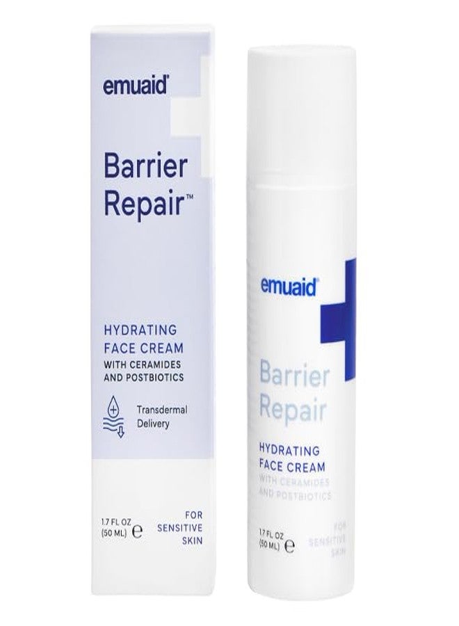 emuaid Barrier Repair Hydrating Face Cream, Deeply Hydrating Moisturizer for Sensitive Skin, Facial Moisturizer, Face Cream with Ceramides, Postbiotics & Antioxidants, 1.7 oz - Image 3